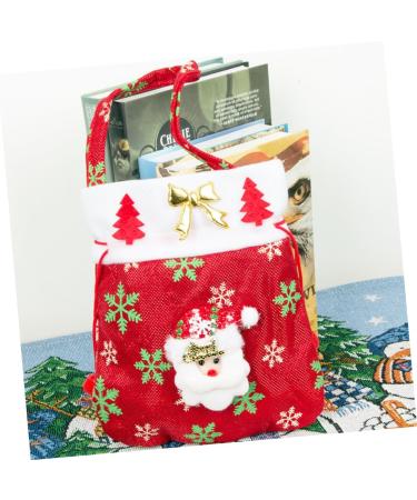 PLAFOPE Santa Present 3pcs Christmas Candy Bag Candy Bags Packaging Ornament Bag Candy Wrapping Bag Backpack Decorate - Buy Online on GoSupps.com