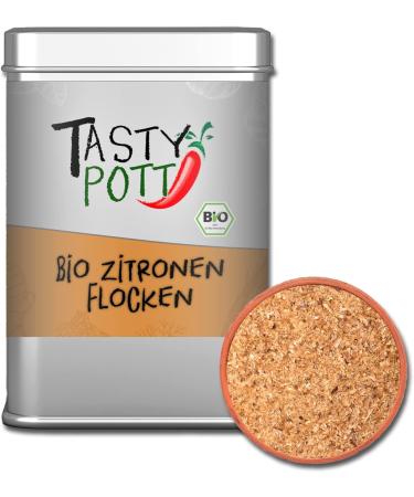 Jeske Sports Supplies Tasty Pott Herbs I Spices I Fine Food I For muesli and Porridge I For baking I Aromatic I Flavor organic lemon flakes bowl 100 g - Buy Online on GoSupps.com