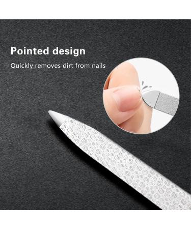 Stainless Steel Nail File Set | Double-Sided Nail File Buffer for Smoother Nails | Manicure & Pedicure Tool for Men and Women - Buy Online on GoSupps.com