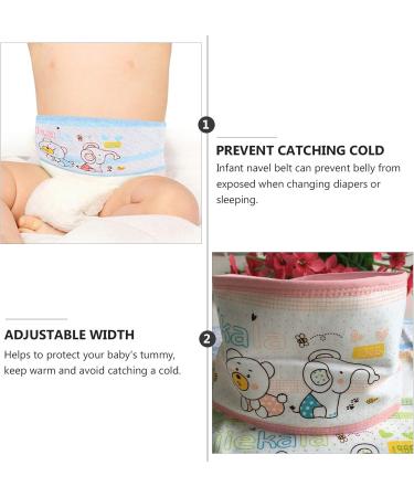 Ciieeo Baby Belly Button Band 4 Pcs - Cotton Infant Umbilical Cord Wrap for Newborns & Toddlers - Buy Online on GoSupps.com