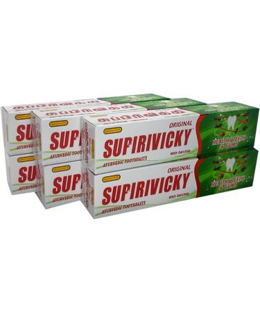 Buy 6 x Supirivicky Ayurvedic Toothpaste (75ml) - Fluoride Free for Healthy Teeth | International Shipping Available - Buy Online on GoSupps.com