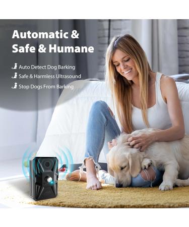 Queenmew Anti Bell Device for Dogs - 3 Modes Ultrasound Bark Control 33ft Range IPX4 Waterproof - Effective Training for Large & Small Dogs Indoors & Outdoors - Buy Online on GoSupps.com