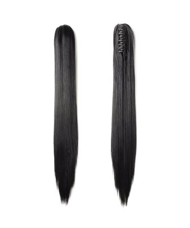Buy Sego Ponytail Braid Extension - 53 cm Human Hair Voluminous Smooth Black - International Shipping Available! - Buy Online on GoSupps.com