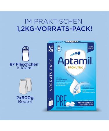 Aptamil Pronutra Initial Food Pre - Palm Oil Free Gentle Lactofidus Process 1.2kg Storage Pack for Newborns - Shop Now for International Shipping - Buy Online on GoSupps.com