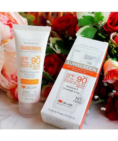 XdealCozyxc Face Sunscreen with Spf90 Oil Free Sun Cream Anti Sun UVA/UVB Radiation Protection Lotion Oil Free Sun Cream - Buy Online on GoSupps.com