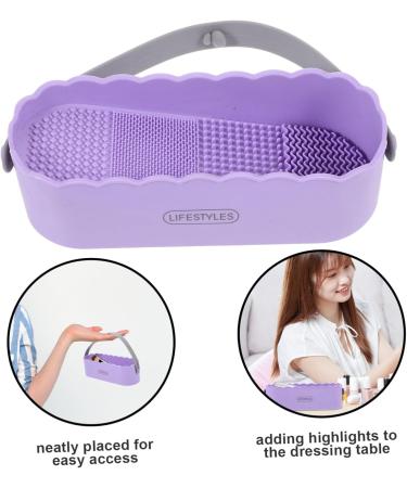 Angoily Box container makeup brush cleaning container Beauty egg makeup brush drying holder women makeup brush cleaner Storage Box cosmetic women makeup tools cleaner - Buy Online on GoSupps.com