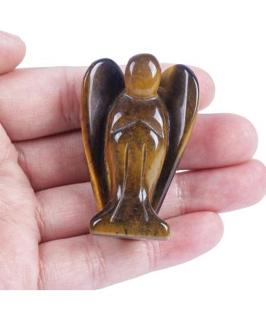 Lovionus89 Tiger Eye Guard Gaugel Statue - Hand-Carved Stone Healing Crystal Decoration (5cm/50mm) for Home & Bag - Buy Online on GoSupps.com