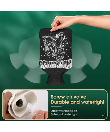 Motocross Hot Water Bottle with Plush Cover | Hand Warmer for Adults & Children - 26.5x15.3cm | International Shipping Available - Buy Online on GoSupps.com