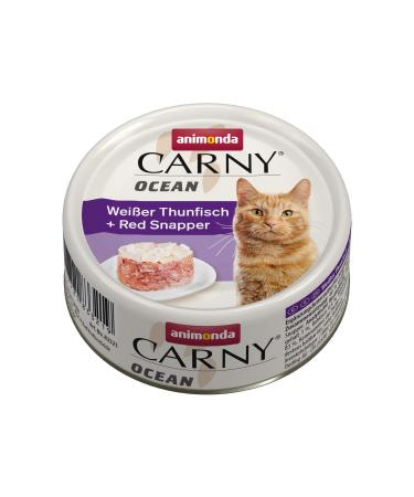 Animonda Carny Ocean Cat food wet food for cats white tuna + red snapper 12 x 80 g white tuna + red snapper 1 piece (12 pack)