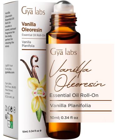 Gya Labs Vanilla Essential Oil Roll-On (10ml) - Sweet & Floral Scent Vanilla (Roll On) 10.00 ml (Pack of 1)