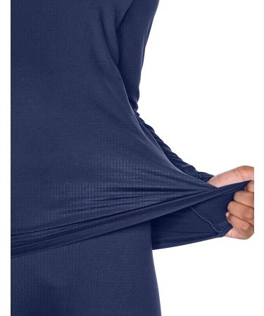TSLA Kid's Soft Fleece Lined Thermal Underwear Set - Navy, Size 12 - Buy Online on GoSupps.com