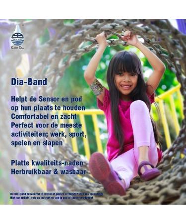 Dia Band for Kids | Glucose Sensor Protection Bracelet | Freestyle Libre Medtronic Dexcom Omnipod | Comfortable & Reusable (Junior XS 17-19 cm) - Buy Online on GoSupps.com