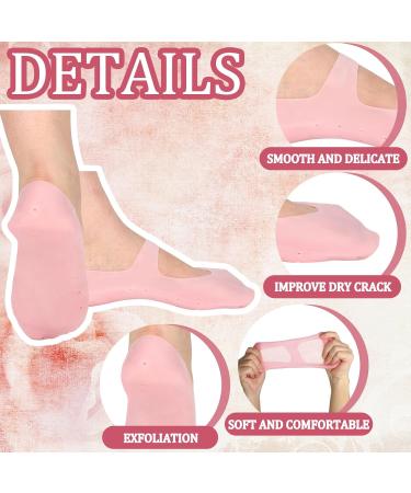 Jadive 3 Pairs Silicone Moisturizing Socks for Men & Women - Anti-Crack Foot Care & Protection - Buy Online on GoSupps.com