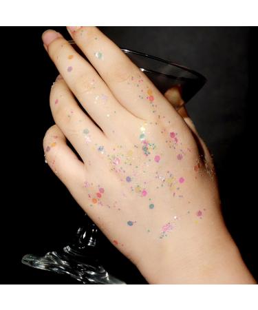 Teenitor Body Glitter Gel - 12 Colors Face & Hair Glitter for Festivals Halloween Makeup | Perfect for All Skin Types - Buy Online on GoSupps.com