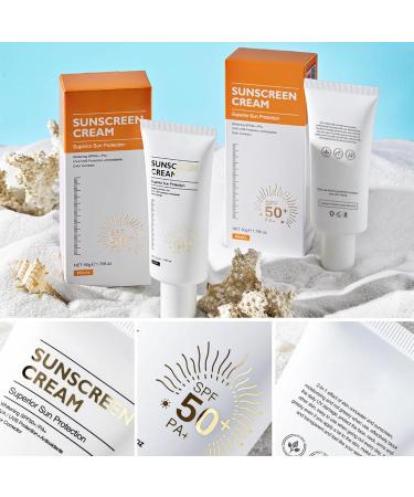 Facial Sun Protection Cream | Travel Skincare Sun Cream | Lightweight Face Sun Lotion Sunscreen for Beach Volleyball Face Sunblock Suitable Use for Camping Beach Face - Buy Online on GoSupps.com