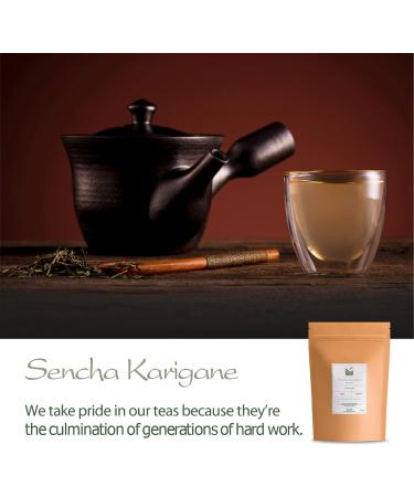 Kukicha Japanese Green Tea - Karigane Twig Tea From Japan - Carefully Blended With Sencha - Grade Karigane - 100g 100 g - Buy Online on GoSupps.com