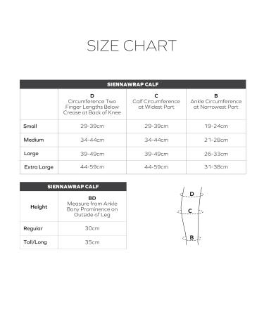 SiennaWrap Compression Wrap for Calf - Seamless Beige (Small Standard) | Buy Now for International Shipping - Buy Online on GoSupps.com
