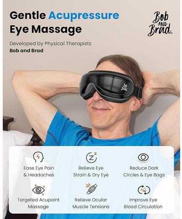 Bob and Brad Eyeoasis 2 Eye Massager | Rechargeable Warmth & Compression Eye Mask for Pain Relief Dry Eyes & Strained Eyes - International Shipping Available - Buy Online on GoSupps.com