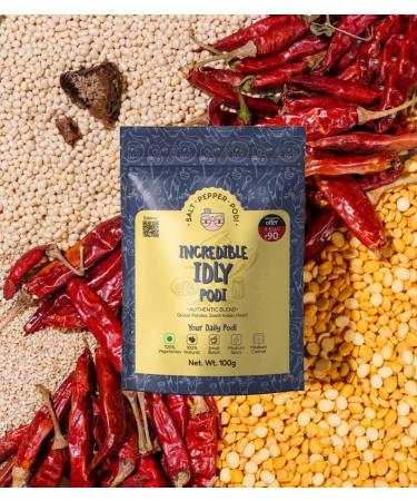 Salt Pepper Podi Sambar Idly combo | Incredible Idly Podi(150g) +Soulful Sambar Podi(100g) |Exquisite Blend of Aromatic Spices |Mouthwatering Taste |Authentic South Indian Cuisine |Natural & Aromatic - Buy Online on GoSupps.com