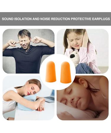 Buy Foam Ear Plugs for Noise Reduction | Super Soft Reusable Silicone Ear Plugs for Sleeping | Orange Quiet Ear Plugs Worldwide Shipping - Buy Online on GoSupps.com