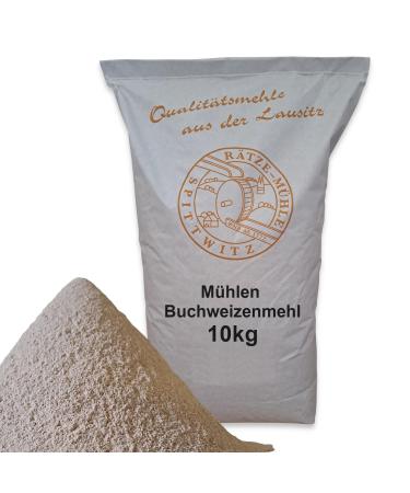 M hlen buckwheat flour 10kg in the best quality fresh from the R tze mill 100% regionally natural buckwheat ground 10 kg (1 Pack)