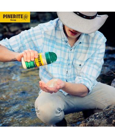 Pinerite Natural Heavy Duty Hand Soap 10 oz. Eco-Friendly 2 Pack - Soft Pine Powder, Gentle on Skin - Buy Online on GoSupps.com