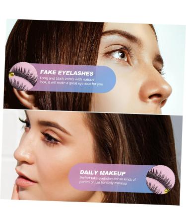 FRCOLOR 10 Pairs Fake eyelashes False Lashes Makeup Eyelashes Long Eyelashes Natural Eyelashes Ladies Girls Women Lashes Dense Eyelashes Miss artificial fiber False Eyelashes make up - Buy Online on GoSupps.com