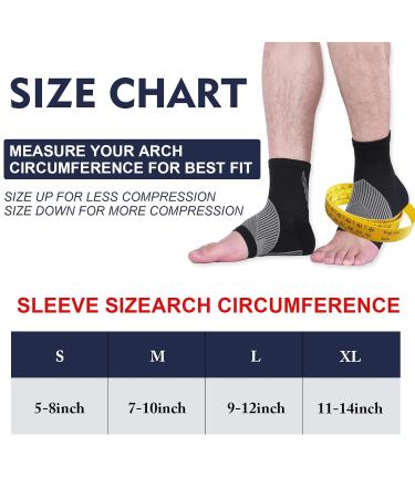 2 Pairs Comprex Ankle Sleeves - Neuropathy Pain Relief Socks for Women | Plantar Fasciitis & Achilles Tendonitis Support (XL Black - Buy Online on GoSupps.com