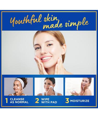 20% Glycolic Acid Pads for Skin Resurfacing - Exfoliating Face Peel for Acne - 60 Pre-Soaked Cleansing Toner Wipes - Buy Online on GoSupps.com
