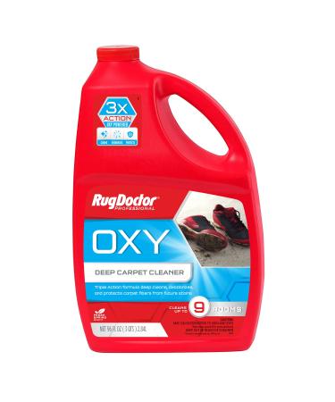 Rug Doctor Triple-Action Oxy Carpet Cleaner Deep Cleans, Deodorizes, and Refreshes Carpet & Upholstery, 96 oz., Daybreak Scent, Professional-Grade