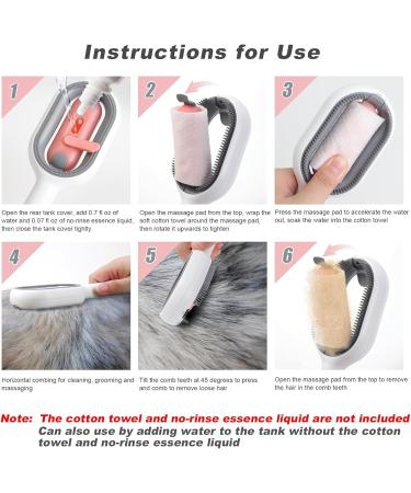 2-Piece Cat Brush Set with Water Tank | Animal Hair Removal & Fur Care for Cats | Ideal for Short-Haired Pets - Buy Online on GoSupps.com