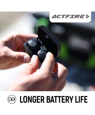 ACT FIRE Electronic Shooting Ear Protection Earbuds with Charging Case - NRR 22dB Hearing Protection for Shooting, Hunting, Range - Buy Online on GoSupps.com