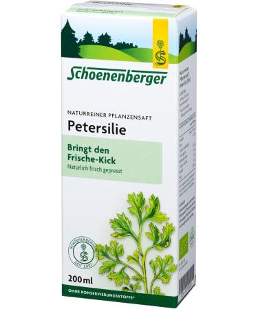 Schoenenberger Schoenenberger Parsley juice 200 ml - Buy Online on GoSupps.com