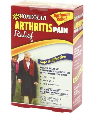 Homeolab USA Arthritis Relief Tablets - 90 Chewable Tablets - Buy Online on GoSupps.com
