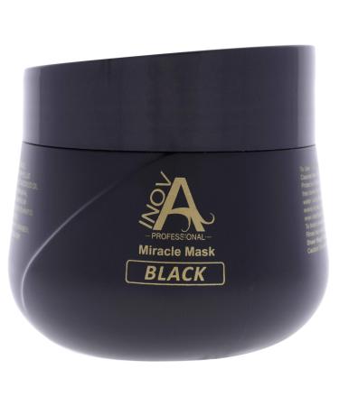 Inova Professional Color Revive & Enhance - The Miracle Mask - Color Deposit Black - Deep Conditioning Mask  10.2 Fluid Ounce
