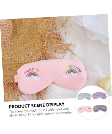 FRCOLOR Rainbow Eye Masks - 4pcs Children & Adults Eye Blindfolds for Sleeping & Head Wraps - Buy Online on GoSupps.com