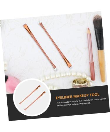 Housoutil 2pcs Eyeliner Brush Makeup Brush Cosmetic Brush Flat Makup Brush Eyebrow Brush Flat Brush Girl - Buy Online on GoSupps.com