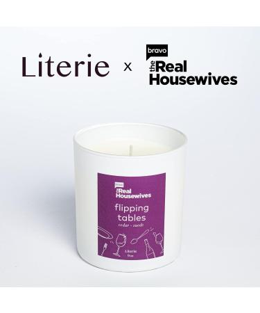 Buy x Bravo RHONJ Flipping Tables Scented Candle Cedar & Suede 9oz 50 Hour Burn Vegan Soy & Coconut Blend Perfect Home Decor Gift for All - Buy Online on GoSupps.com