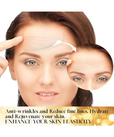 Jakuva 24K Gold Forehead Wrinkle Patches | Hydrogel Pads with Collagen & Vitamin E - Moisturizing Forehead Care (20PCS - Buy Online on GoSupps.com