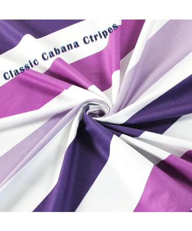 Whale Flotilla Microfiber Large Beach Towel - Quick Dry, Sand Free, Cooling, Portable - Super Absorbent Striped Towel Set for Kids/Adults - 30x60 Inch Purple - Buy Online on GoSupps.com