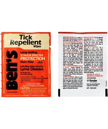 BEN'S Tick and Insect Repellent Wipes - Protection On-the-Go - Buy Online on GoSupps.com