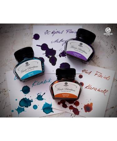 Octopus Fluids Fountain Pen Ink Fountain Pen Writing Ink Refill Ink Aubergine 30ml - Buy Online on GoSupps.com