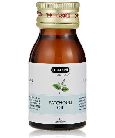 Hemani Patchouli Oil 30ml - 100% Pure Pogostemon cablin Oil for Relaxation Skin & Hair Care Mindfulness and Emotional Balance - Therapeutic Grade Essential Oil - Buy Online on GoSupps.com