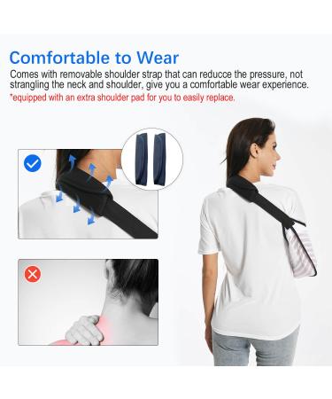 Arm Sling for Shoulder & Elbow Injury - Medical Immobilizer with Padded Strap | Breathable Support for Torn Rotator Cuff - Universal Fit for Men & Women - Buy Online on GoSupps.com
