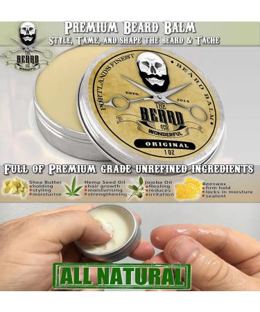 Beard Grooming Kit for Men in Metal Tin - Beard Oil, Balm, Moustache Wax, Comb & Scissors | Pocket-Sized Men's Grooming Set | Dad Gifts for Beard Growth - Buy Online on GoSupps.com