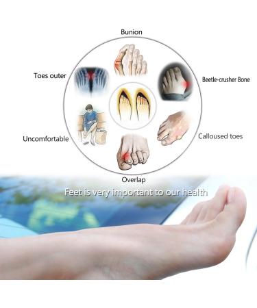 Magichome Toe Spreader - Hallux Valgus Correction Hammer Toe Splint & Bunion Relief | Comfortable White Design for All-Day Comfort - Buy Online on GoSupps.com