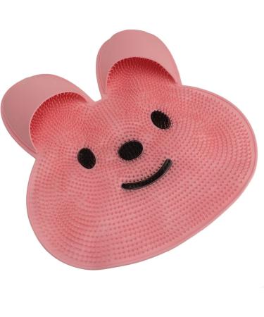 Shower Foot Cleaner Pad - Non-Slip Exfoliating Mat for Dead Skin Removal | Pink Bathroom Accessory - Buy Online on GoSupps.com