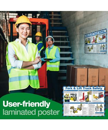 Safety First Aid Group A620T 6899 Fork Lift & Truck Safety Poster - Workplace Safety Guide - Buy Online on GoSupps.com
