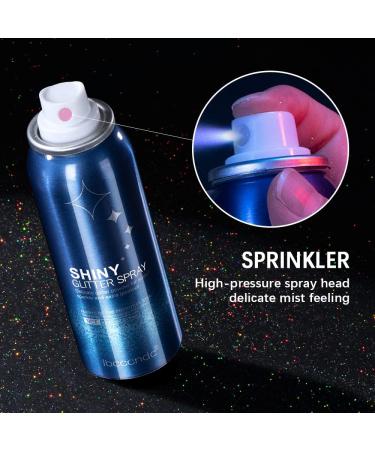 Shiny Body Glitter Spray for Skin, Hair & Clothing - Waterproof & Quick-Drying Formula for Prom, Festival & Stage Makeup - Buy Online on GoSupps.com