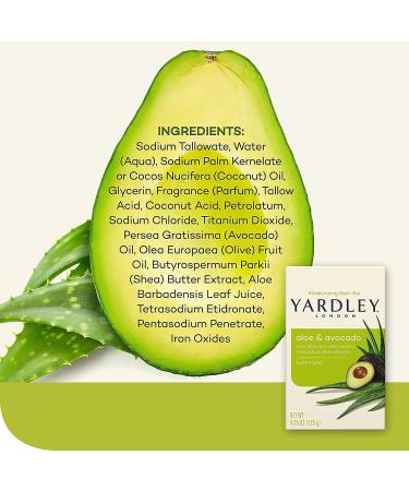 Yardley London Fresh Aloe Bar - Aloe & Avocado 4.25 oz - 4 ct | International Shipping Available - Buy Online on GoSupps.com